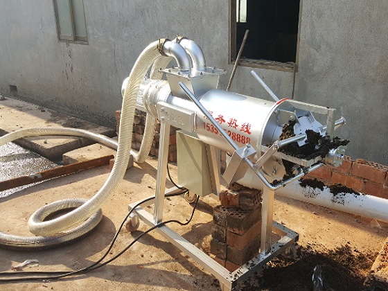 猪粪干湿分离机原理图 猪粪干湿分离机原理图